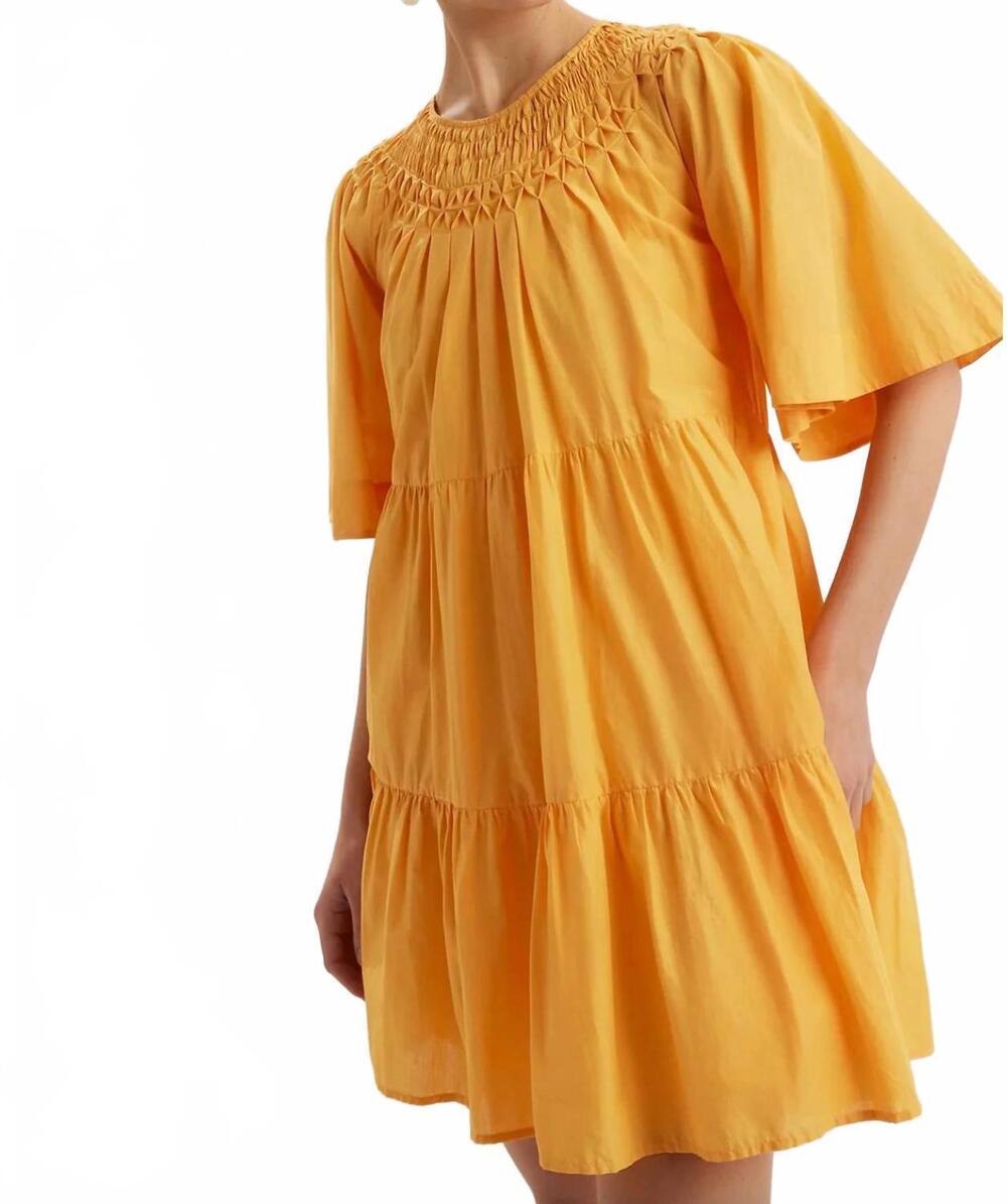 NEW MERLETTE rohilla mini dress in marigold